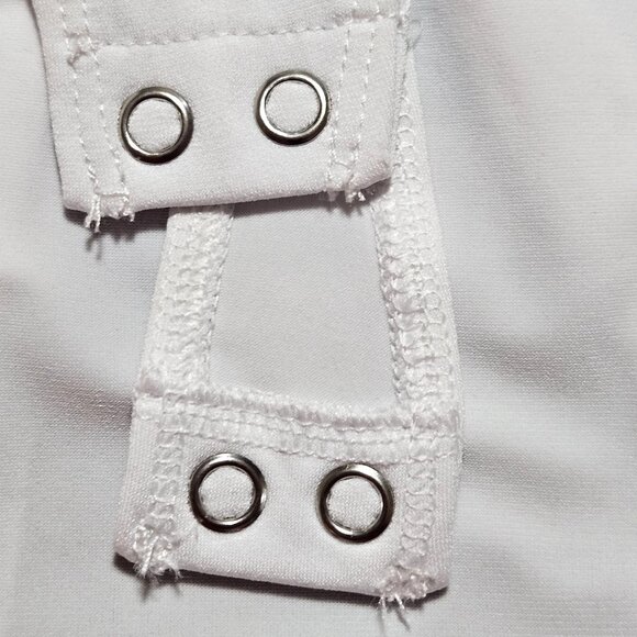 Express White Bodysuit With Snap Closure Size S layering - Picture 5 of 12